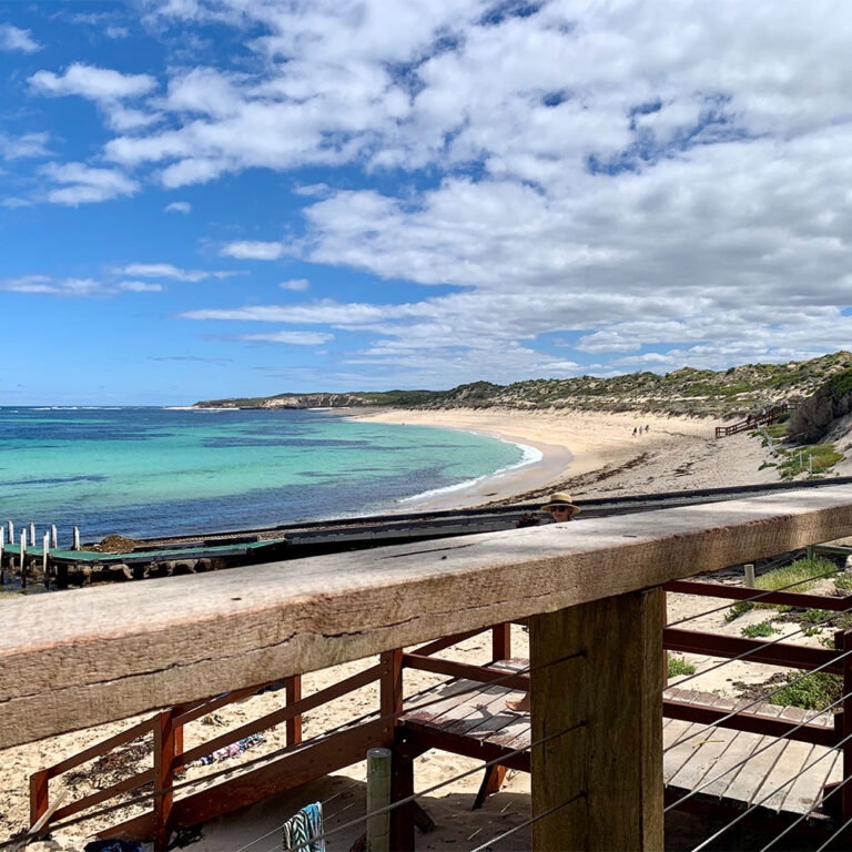 Beautiful beach with turquoise waters in Margaret River