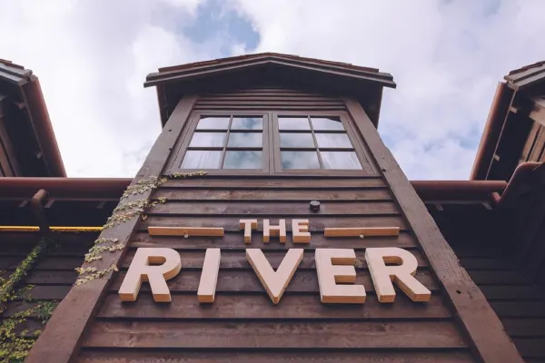 The River sign at Margaret River Resort