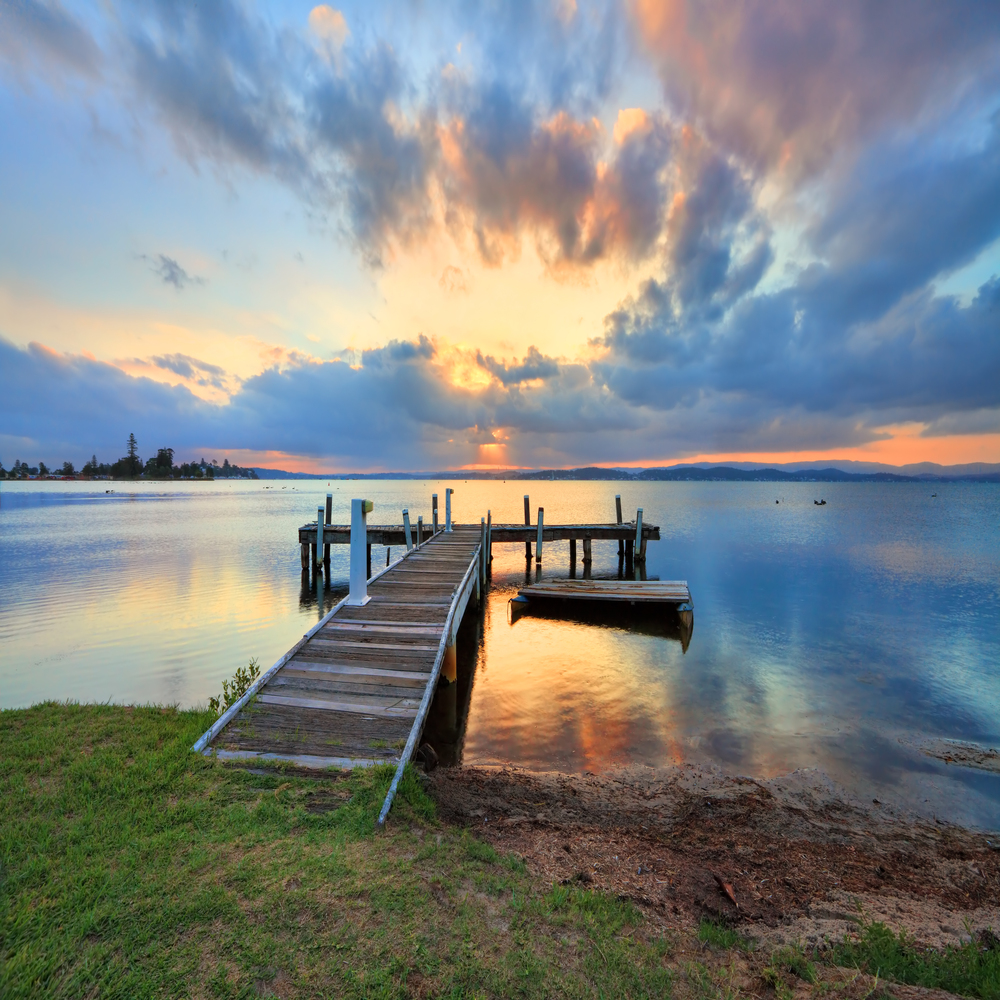 Sunset-at-Squids-Ink-Jetty-Belmont-on-Lake-Macquarie